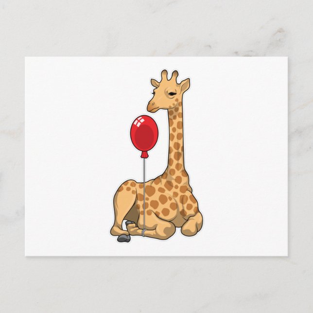 Postal Giraffe Balloon (Anverso)