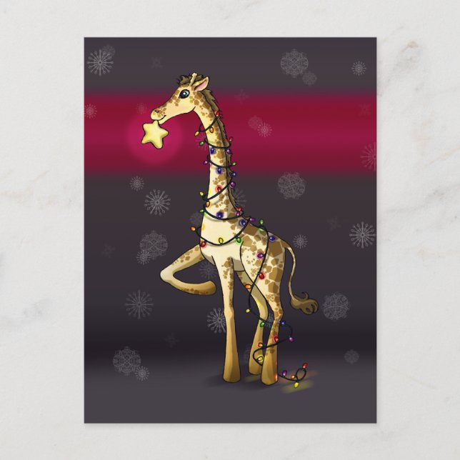 Postal Giraffe brillante (Anverso)
