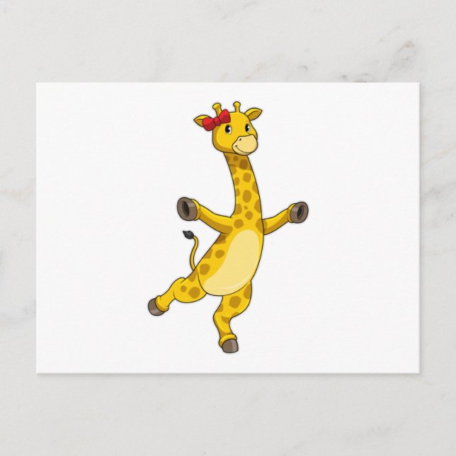 Postal Giraffe con cinta de opciones (Anverso)