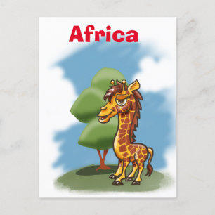 Postal Giraffe de África
