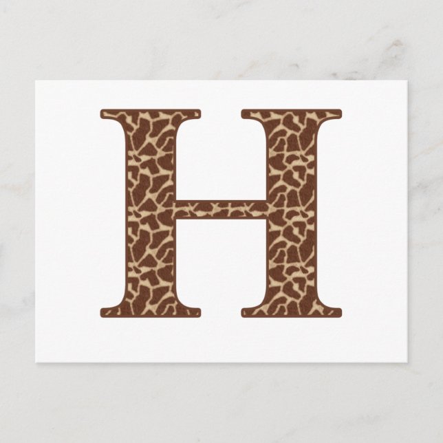 Postal giraffe-h (Anverso)