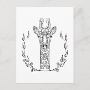 Postal Giraffe inspirada
