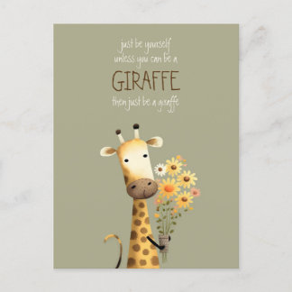 Postal Giraffe - Sé gracioso