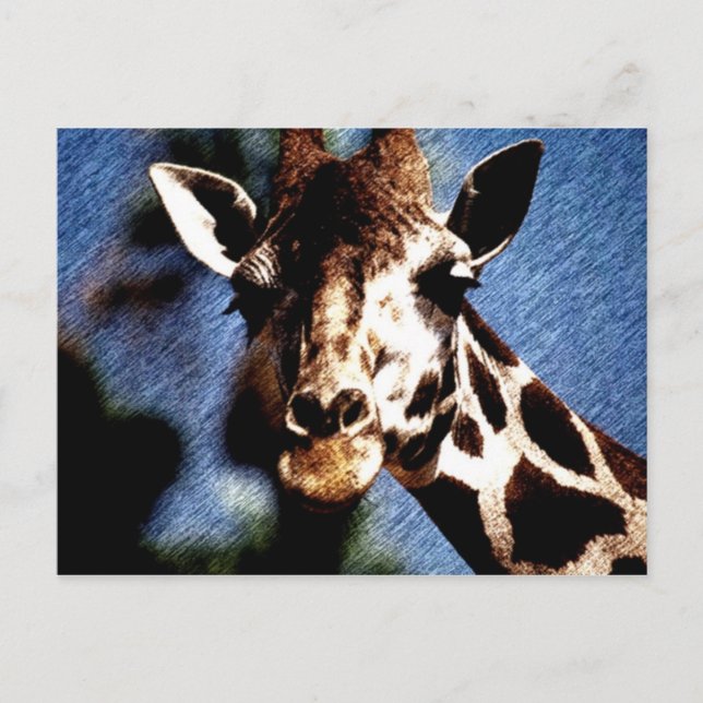Postal Giraffe Sketch (Anverso)