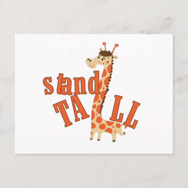 Postal Giraffe Stand Tall (Anverso)