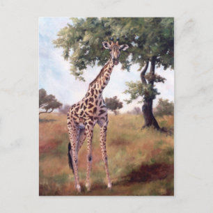 Postal Giraffe Standing Tall Postcard