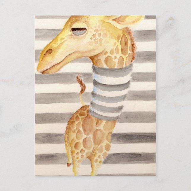Postal Giraffe Stripes (Anverso)