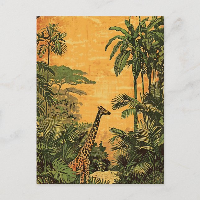 Postal Giraffe vintage (Anverso)