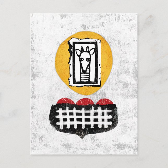 Postal Giraffe Will Si Postcard (Anverso)