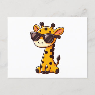Postal Giraffe with sunglasses
