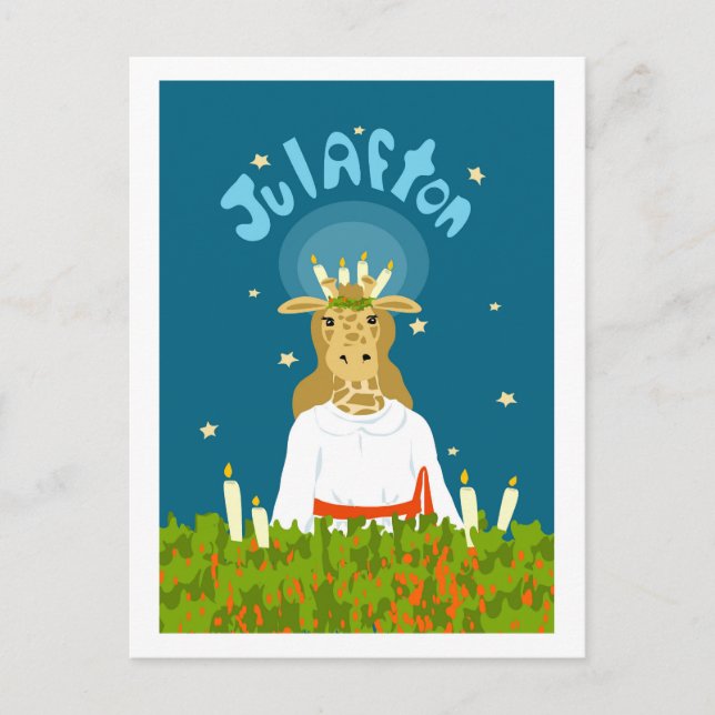 Postal Girafton Julafton (Anverso)