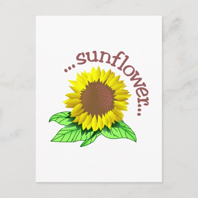 Postal Girasol (Anverso)
