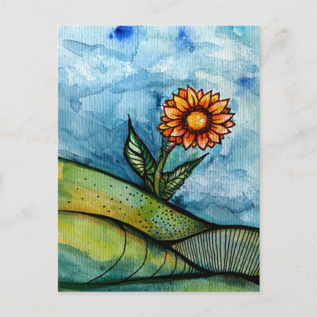 Postal Girasol (Anverso)