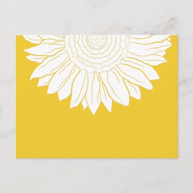 Postal girasol (Anverso)
