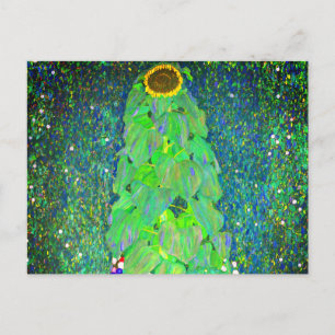 Postal Girasol de Gustav Klimt