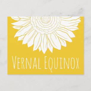Postal girasol equinoccio