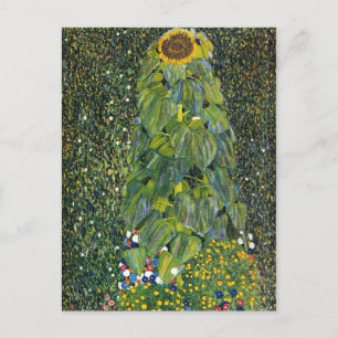 Postal Girasol por Gustav Klimt