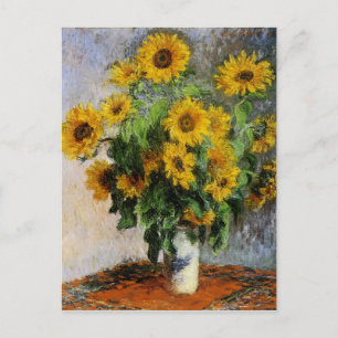 Postal Girasoles de Monet