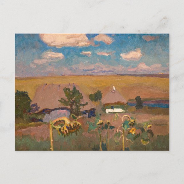 Postal Girasoles | Jan Stanisławski (Anverso)