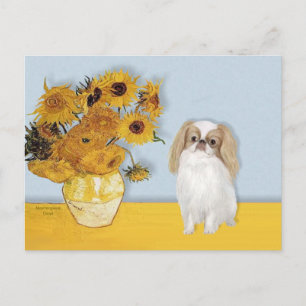 Postal Girasoles - Japanese Chin (L1)