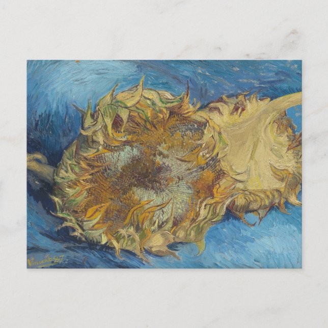 Postal Girasoles | Vincent van Gogh (Anverso)