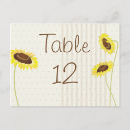Postal Girasoles Y Rayas