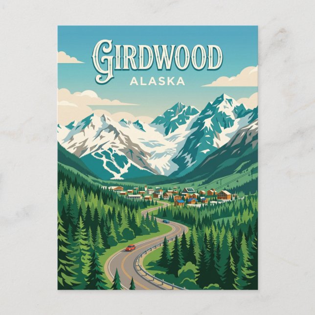 Postal Girdwood EE. UU. (Anverso)
