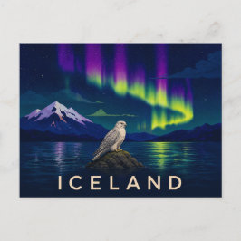Postal Girfalco bajo la Aurora | Islandia icónica
