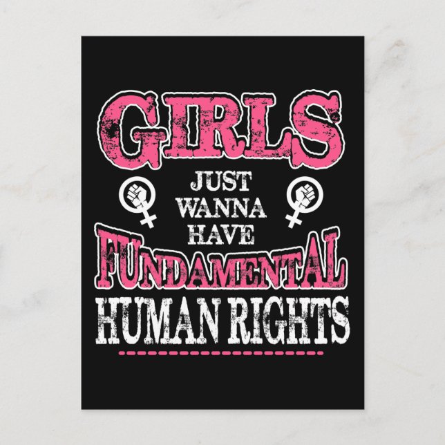 Postal Girls Just Wanna Have Fundamental Rights (Anverso)