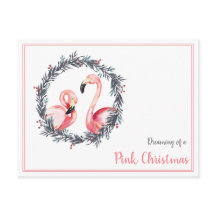 Girly Flamingo soñando con Navidades rosas