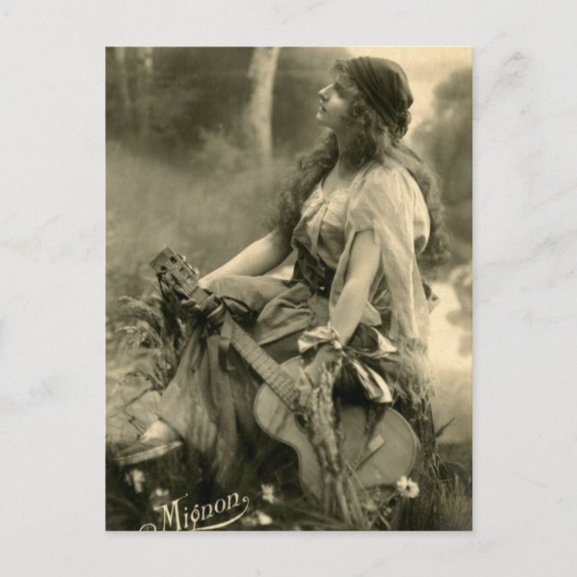 Postal gitana victoriana (Anverso)