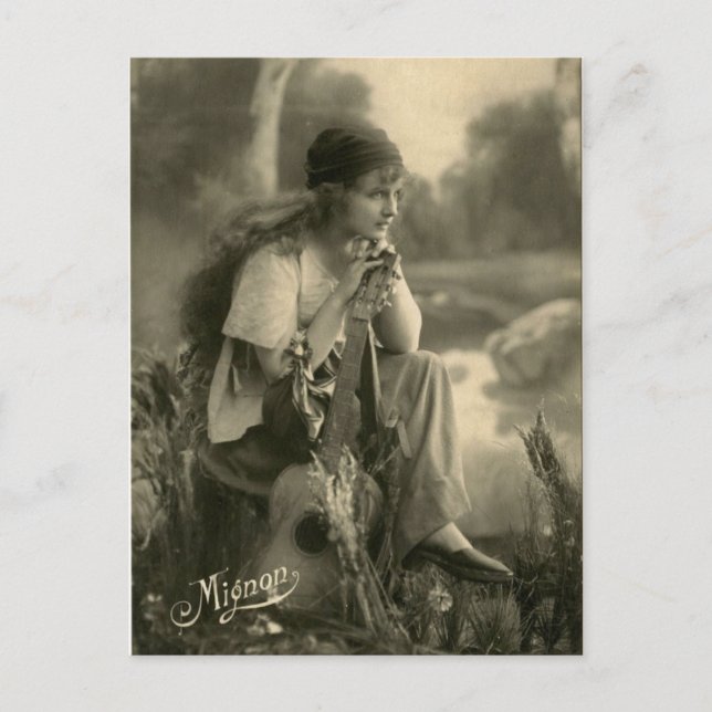 Postal gitana vintage (Anverso)