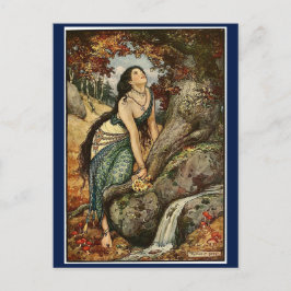 Postal Gitano de bosque de vintage