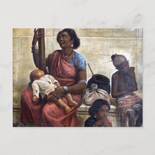 Postal Gitanos - Raja Ravi Varma (Anverso)