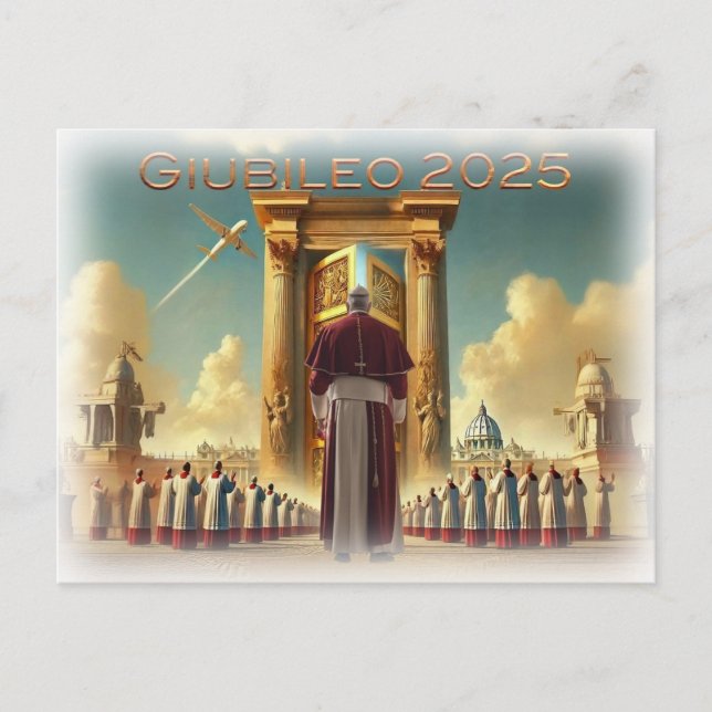 Postal Giubileo 2025 Vaticano, recuerdo de viaggio, regal (Anverso)