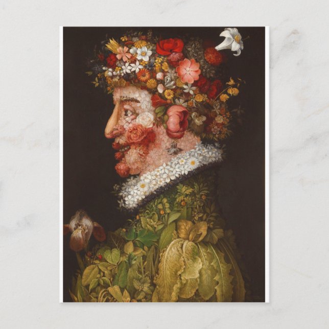 Postal Giuseppe Arcimboldo - La Primavera (Anverso)