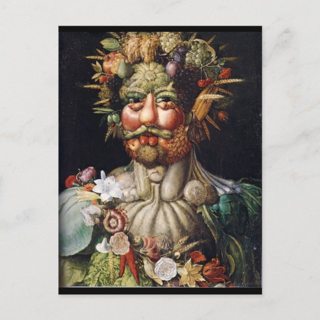 Postal Giuseppe Arcimboldo Vegetable Man (Vertumnus) (Anverso)