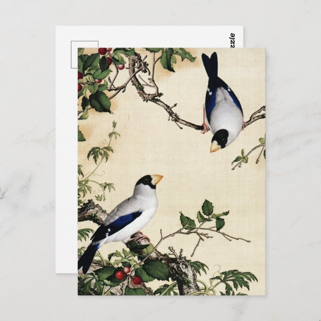 Postal Giuseppe Castiglione - Bella Artes de flores de ce (Anverso / Reverso)