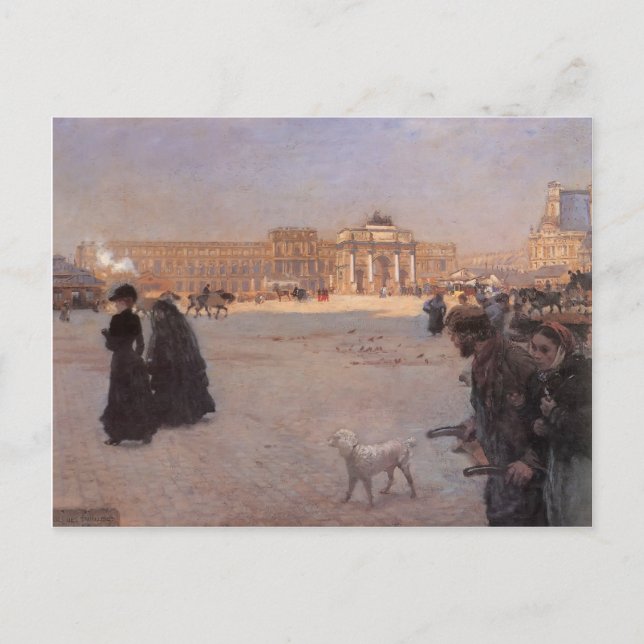 Postal Giuseppe Nittis - Las ruinas de las Tullerías (Anverso)