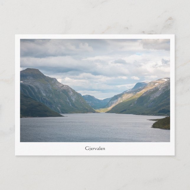 Postal Gjervalen Noruega (Anverso)