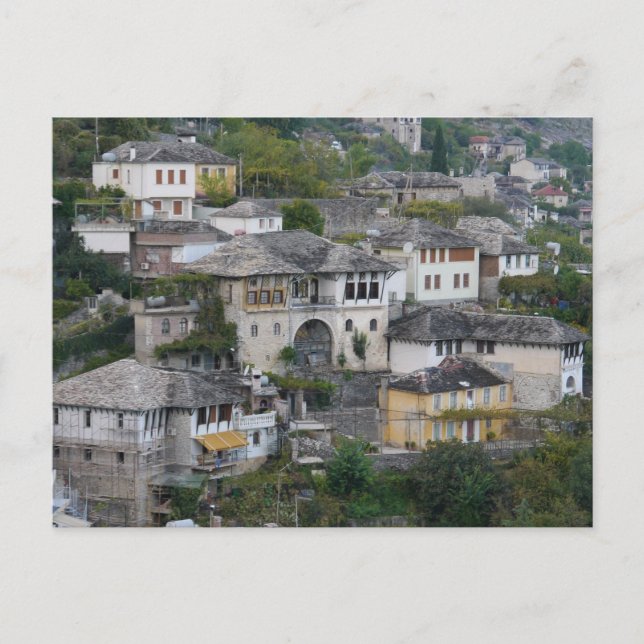 Postal Gjirokaster, Albania (Anverso)