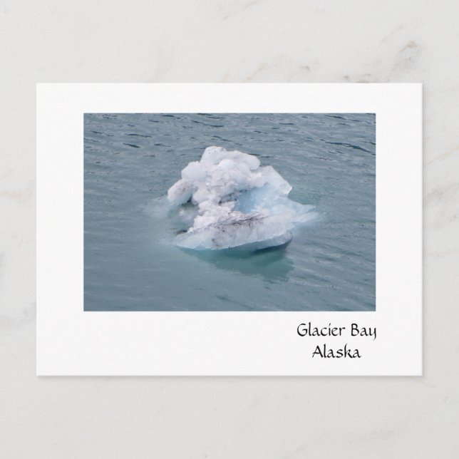 Postal glacial de hielo (Anverso)