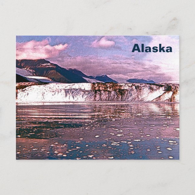 Postal Glaciar Alaska (Anverso)