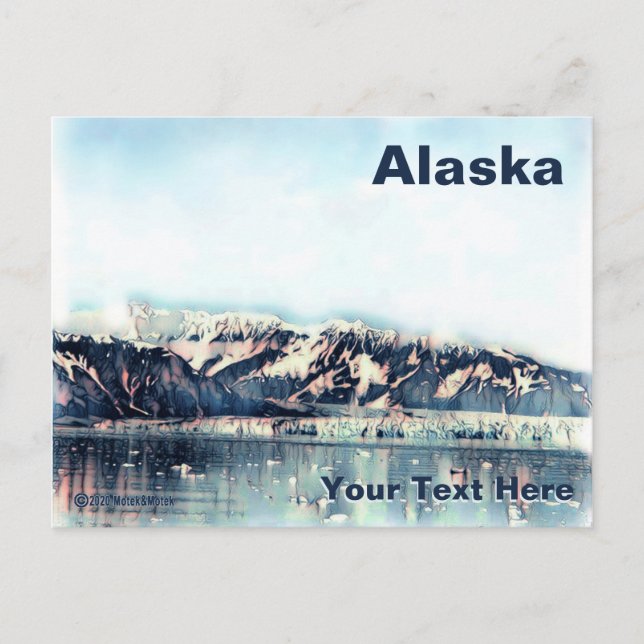 Postal Glaciar costero (Anverso)