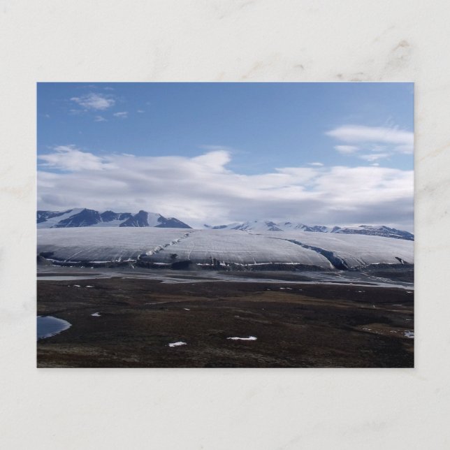 Postal Glaciar de la Isla Bylot, Nunavut, Canadá (Anverso)