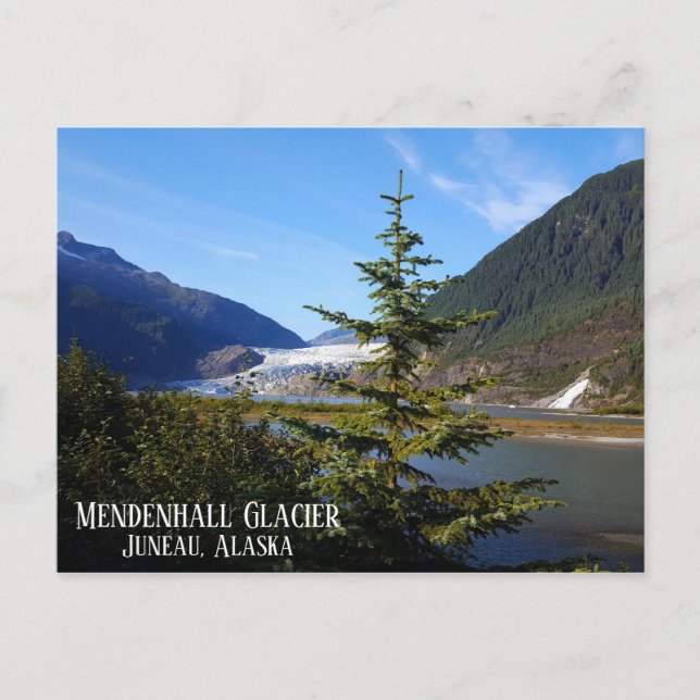 Postal Glaciar de Mendenhall Juneau Alaska (Anverso)
