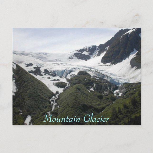 Postal Glaciar de montaña (Anverso)