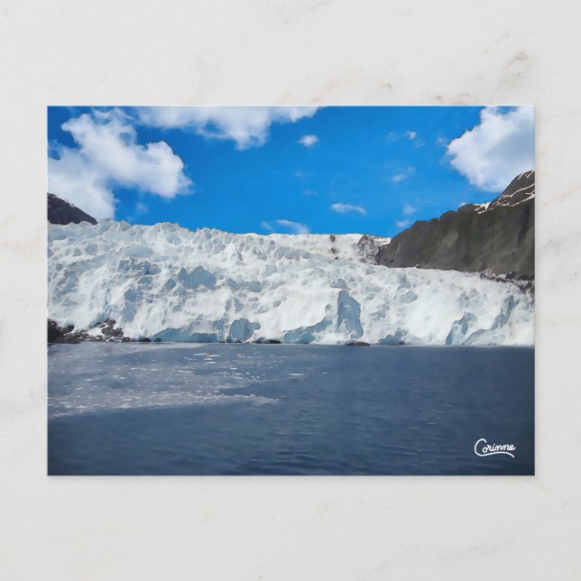 Postal Glaciar Holgate - Postcard (Anverso)