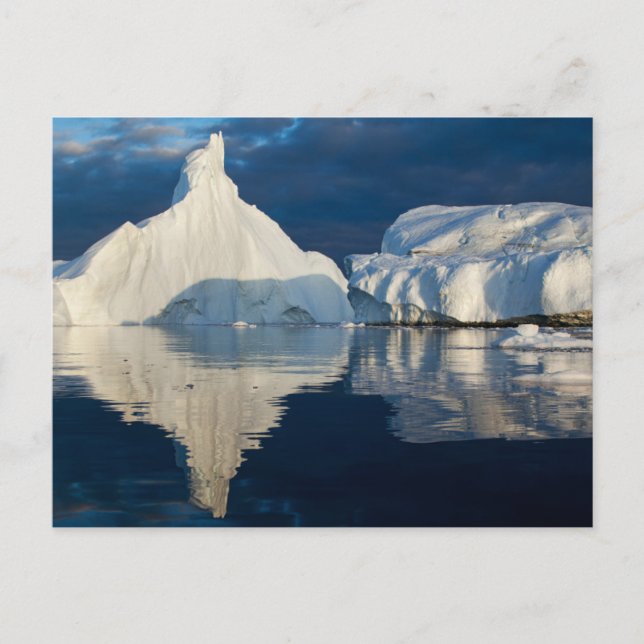 Postal Glaciar Jakobshavn Bahía Disko Ilulissat, Groenlan (Anverso)