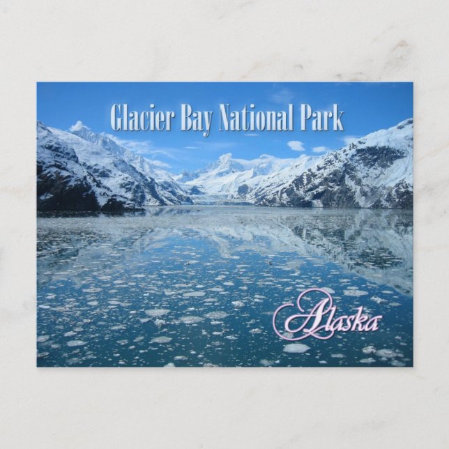 Postal Glaciar Johns Hopkins, Glacier Bay, Alaska (Anverso)